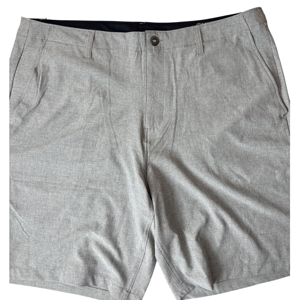 Volcom Mens Kerosene Hybrid Shorts Heather Grey 4-Way Stretch Surf Turf Size 40